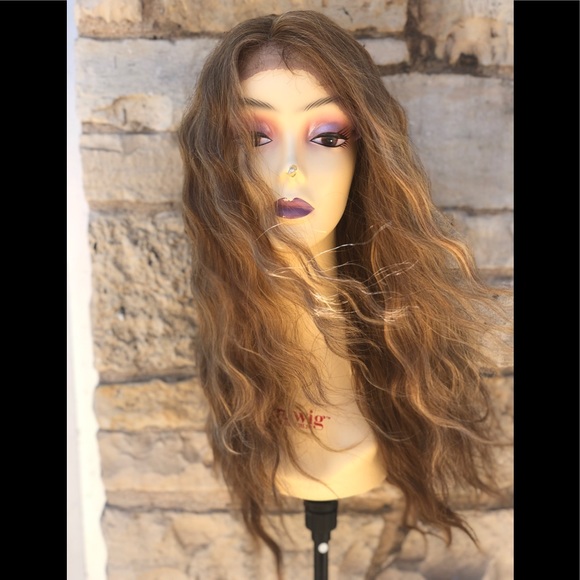 Blonde Mix Loose waves Soft Lacefront Wigs main image 6